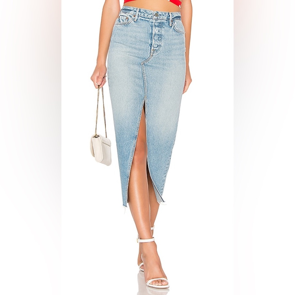 grlfrnd 🩵 isla midi skirt